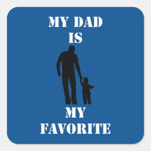 感情的な父の日のギフトトレンディーTシャツ スクエアシール