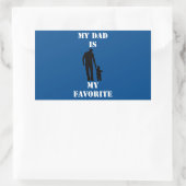 感情的な父の日のギフトトレンディーTシャツ 長方形シール (バッグ)