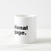 感情的な荷物 コーヒーマグカップ (中央)