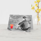 感情的な行方不明記憶のバケツを浜に引き上げます カード (黄色い花)