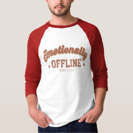 感情的にオフライン - ヴィンテージ ミニマリスト Tシャツ