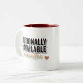 感情的に利用できないマグカップおもしろい- Coffee Gift ツートーンマグカップ (正面左)