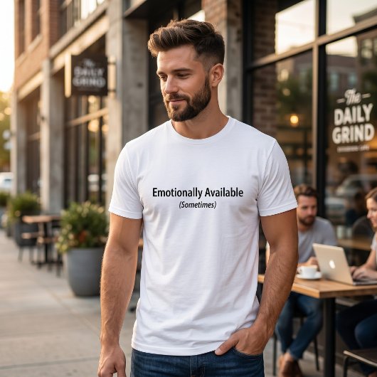感情的に向き合う時々面白い誠実な言葉 Tシャツ