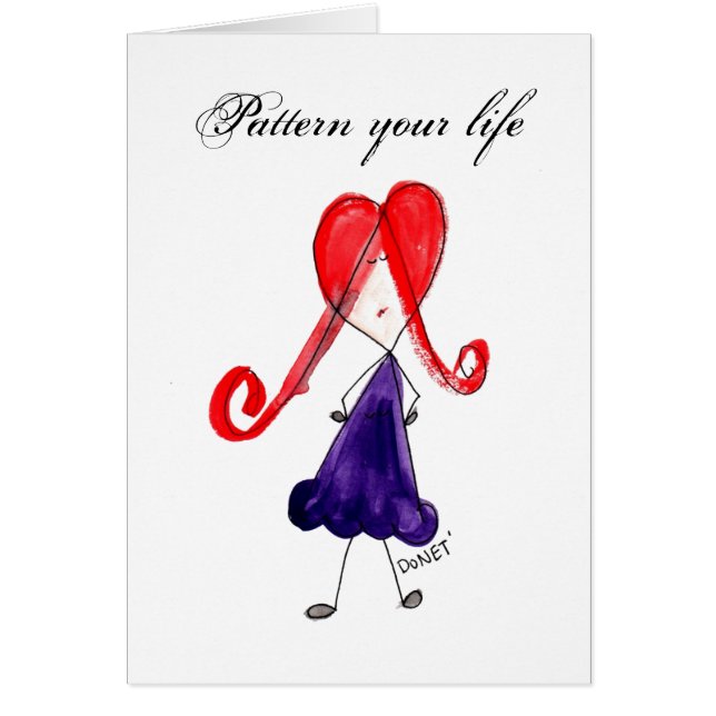 感情的に強い女性の後で人生をパターン化する (正面)