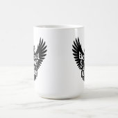 感情的サポートワシの神経発散的ユーモア コーヒーマグカップ (中央)