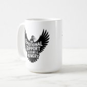 感情的サポートワシの神経発散的ユーモア コーヒーマグカップ (正面左)