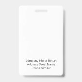 感情的サポート動物ID 1写真オプション バッジ (裏面)