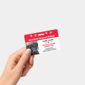 感情的サポート動物ID 1写真オプション バッジ (手持ち)