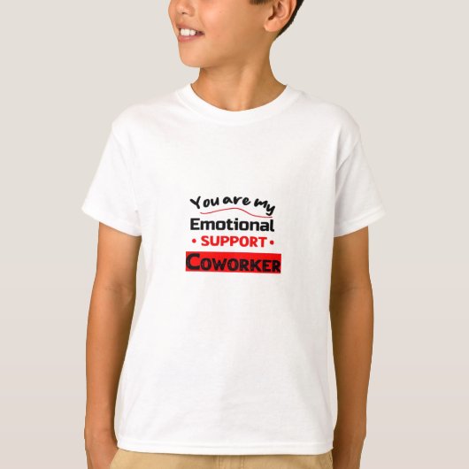 感情的サポート同僚ナマケモノの気分 Tシャツ (正面)