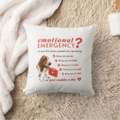 感情的パーソナライズされた応急処置 – Bassett Dog クッション (ブランケット)