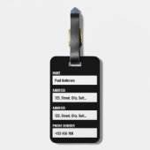 感情的手荷物皮肉おもしろいことわざ ラゲッジタグ (裏面縦)