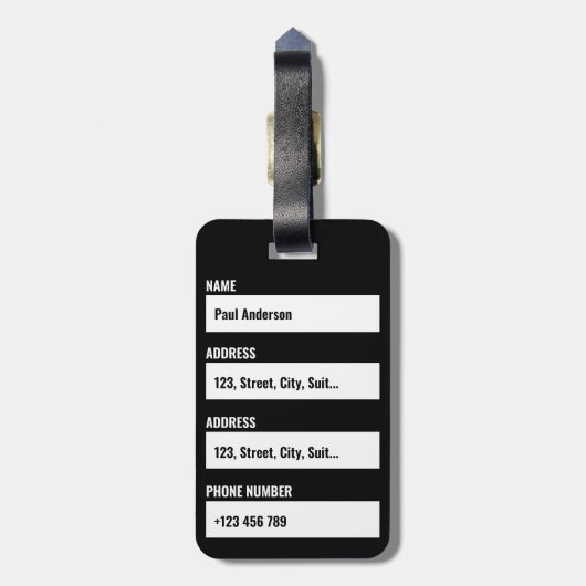 感情的手荷物皮肉おもしろいことわざ ラゲッジタグ (裏面縦)