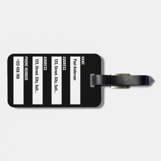 感情的手荷物皮肉おもしろいことわざ ラゲッジタグ (裏面横)