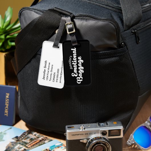 感情的手荷物 ラゲッジタグ (正面&裏面)