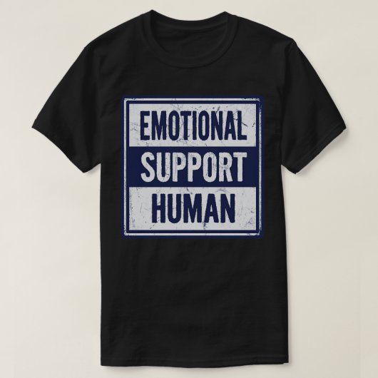 感情的支援の人 Tシャツ (デザイン正面)