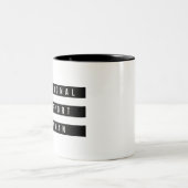 感情的支援人間感動的ことわざ ツートーンマグカップ (中央)