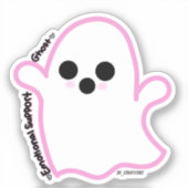 感情的支援幽霊 シール (正面)