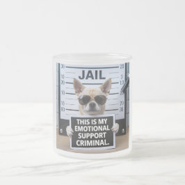 感情的支援犯罪者 フロストグラスマグカップ