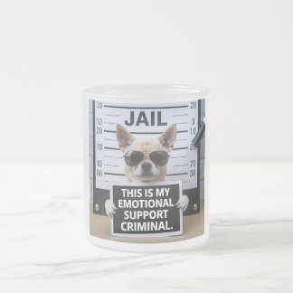 感情的支援犯罪者 フロストグラスマグカップ