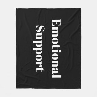 感情的支援 フリースブランケット