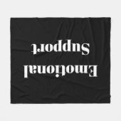 感情的支援 フリースブランケット (正面(横))