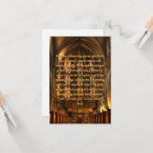 感情移入フラットグリーティングカードのための毎日の祈りの言葉 カード (正面/裏面インサイチュ)