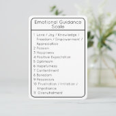 感情誘導尺度ホワイト両面カード 招待状 (スタンド正面)