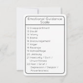 感情誘導尺度ホワイト両面カード 招待状 (裏面)