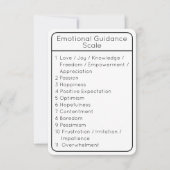 感情誘導尺度ホワイト両面カード 招待状 (正面)