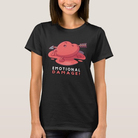 感情障害ことわざゲーマーインターネットスラング彼女 Tシャツ (正面)