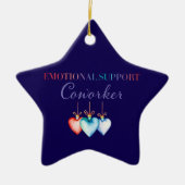 感情面でのサポートの同僚オーナメント セラミックオーナメント (正面)