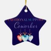 感情面でのサポートの同僚オーナメント セラミックオーナメント (裏面)