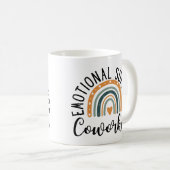 感情面での支援の同僚 コーヒーマグカップ (正面右)