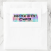 感情面での支援の同僚 長方形シール (バッグ)