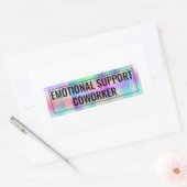 感情面での支援の同僚 長方形シール (封筒)
