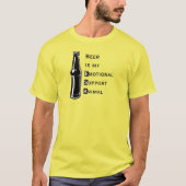 感情面での支援アニマルビール Tシャツ (正面)