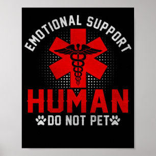 感情面での支援Human Don't Petサービス ポスター