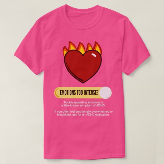 感情ADHD認識度 Tシャツ (デザイン正面)