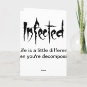 感染させたイースター シーズンカード (裏面)