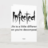 感染させた誕生日 カード (裏面)