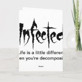 感染させるすぐによく得て下さい カード (裏面)