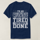 感染制御ナースアパレルおもしろい素晴らしナース Tシャツ (デザイン正面)