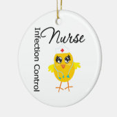 感染制御ナースChick v1 セラミックオーナメント (左)