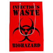 感染性廃棄物生物学的災害［有害物質］記号 ミディアムペーパーバッグ (裏面)