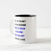 感染症専門医素晴らし、 ツートーンマグカップ (正面左)