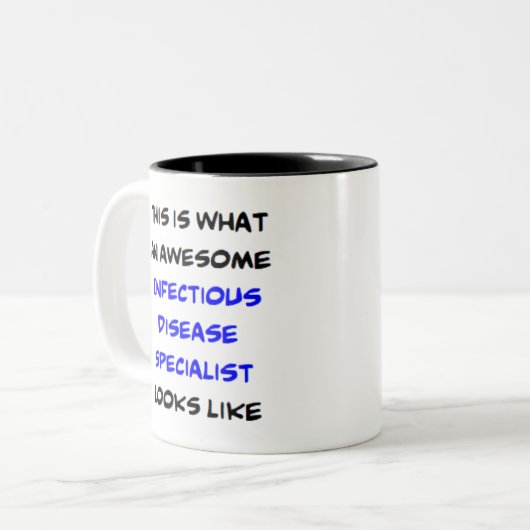 感染症専門医素晴らし、 ツートーンマグカップ (正面左)