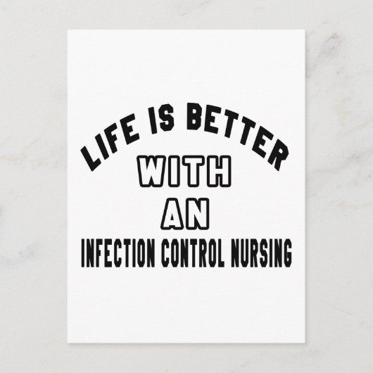 感染管理の看護で人生は良い ポストカード (正面)