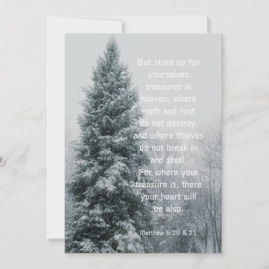 感激天国の宝物 招待状 (正面)