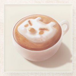 感覚で泡立てる – Coffee Art ガラスコースター