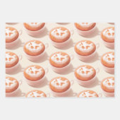 感覚で泡立てる – Coffee Art ラッピングペーパーシート (正面)